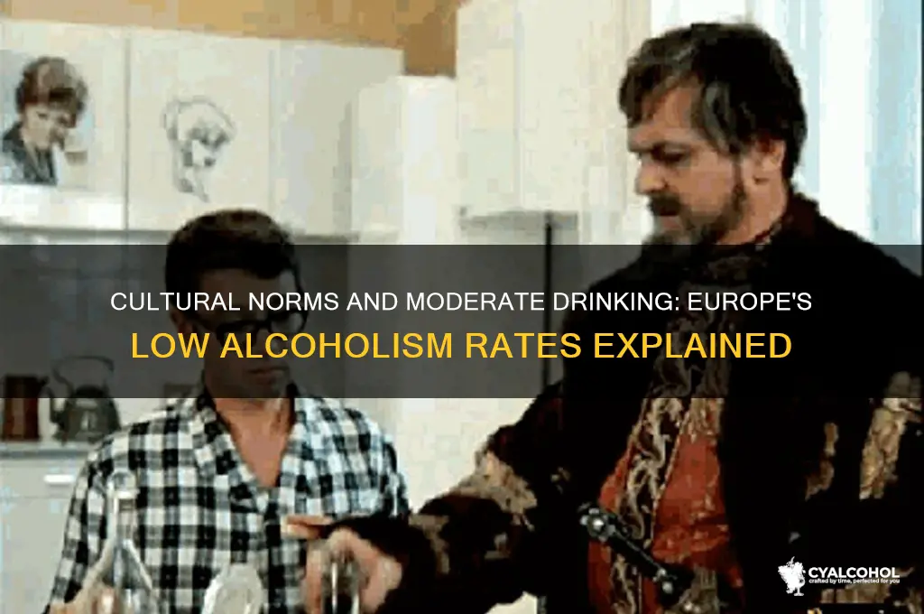why does europe not have so many alcoholics