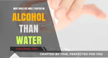 Alcohol's Effect: Why Ice Melts Faster