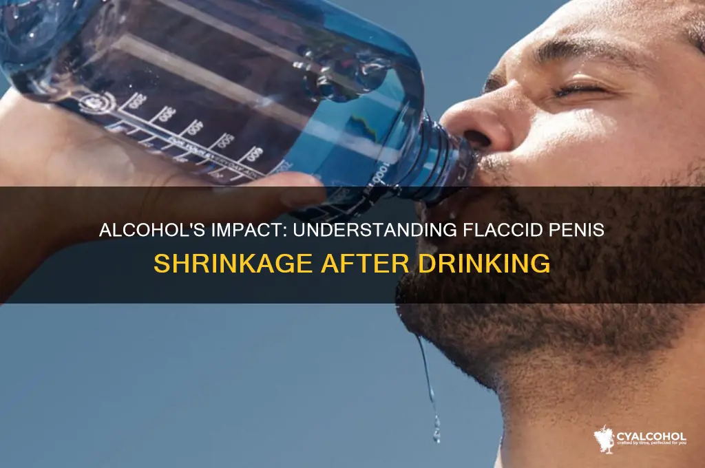 why does imbibing alcohol shrink my flacid penis
