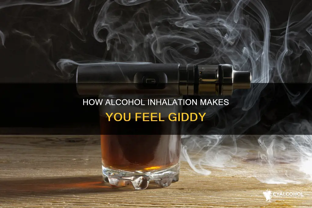why does it feel funny when you breath in alcohol