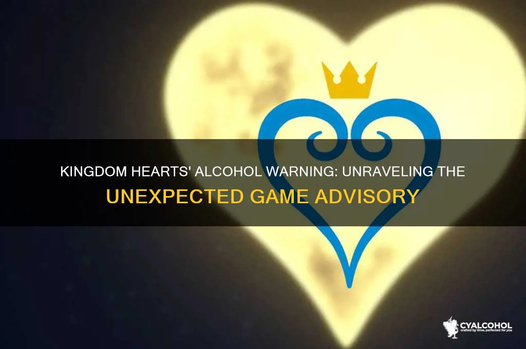 why does kingdom hearts have an alcohol warning