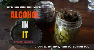 Herbal Supplements: Why Alcohol?