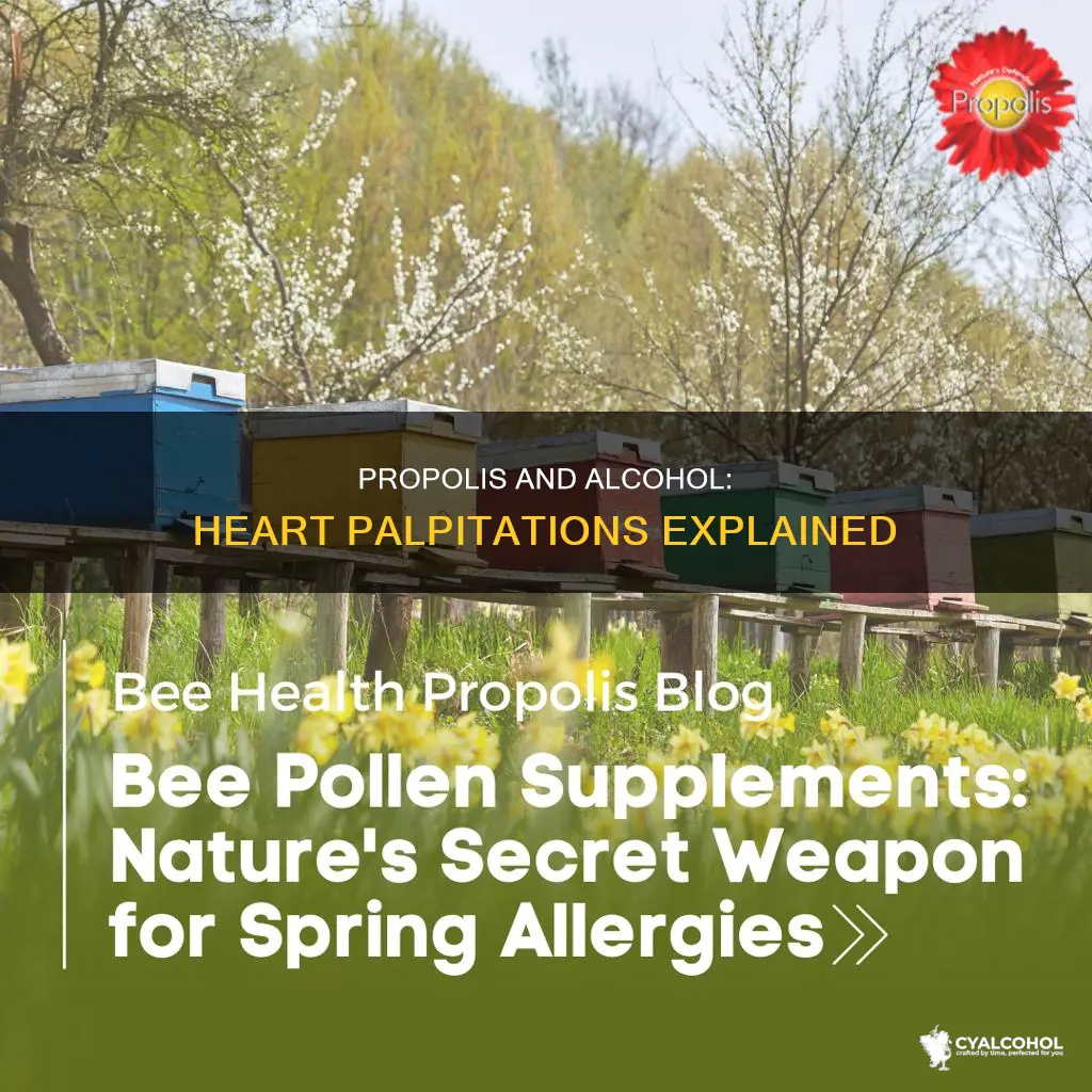 why does propolis with alcohol fasten my heart beat