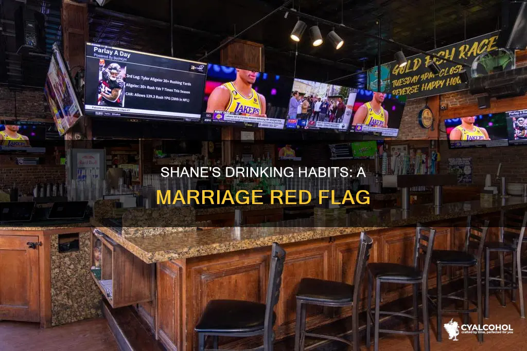 why does shane have alcohol in his room marriage