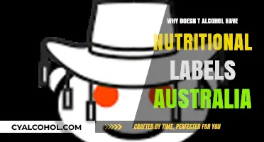 Why Alcohol in Australia Lacks Nutritional Labels: Uncovering the Reasons