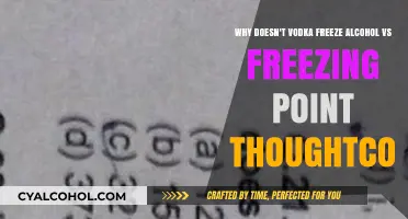 Vodka's Freezing Point: Why It Doesn't Freeze Solid