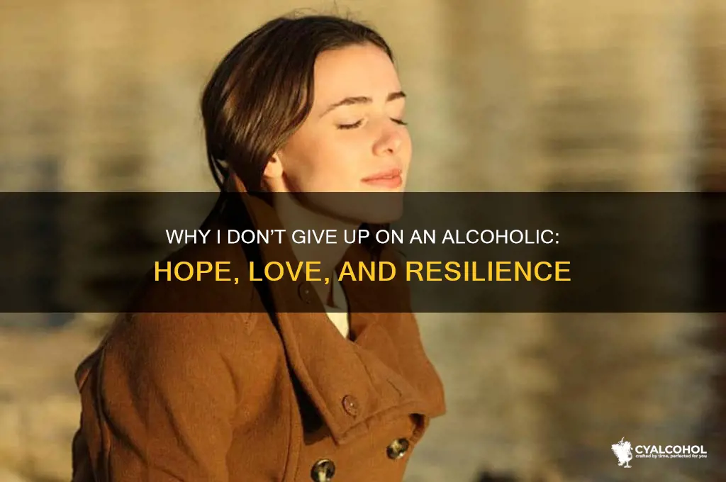 why i dont give up on an alcoholic