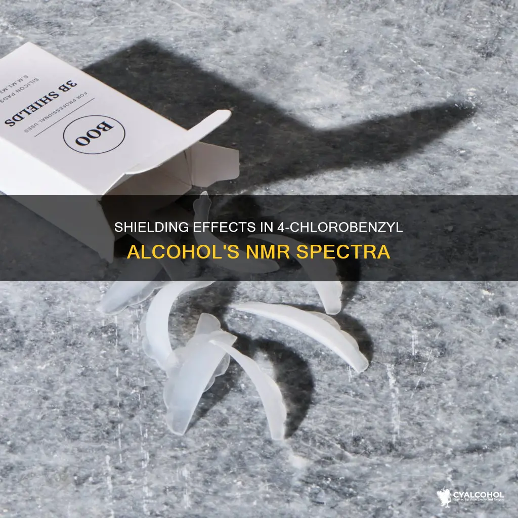 why is 4-chlorobenzyl alcohol nmr spectra so shielded