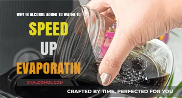 How Alcohol Added to Water Speeds Evaporation