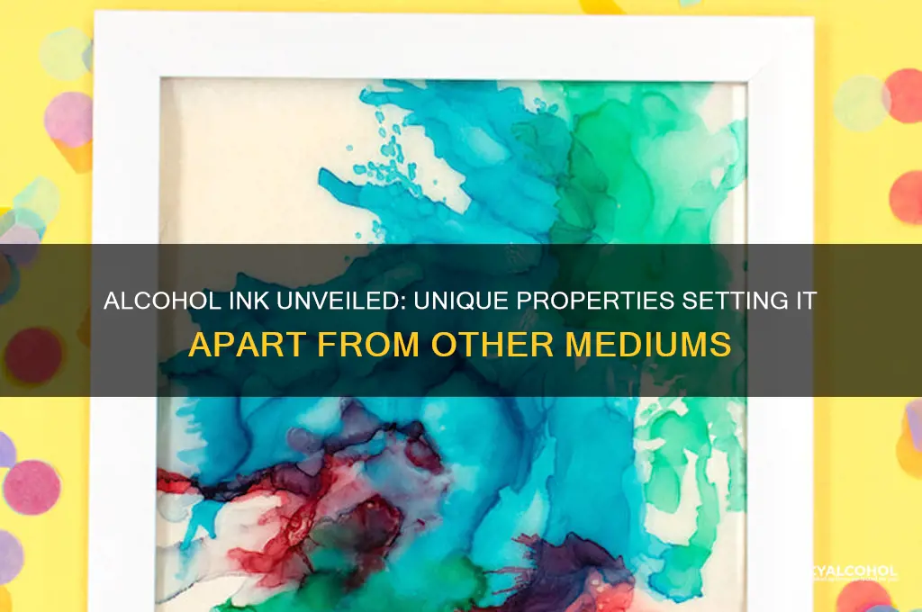 why is alcohol ink different than most medium