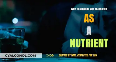 Alcohol's Absence in Nutrition: Understanding Its Non-Nutrient Classification