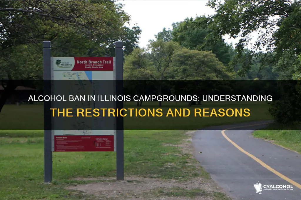 why is alcohol not permitted in illinois campgrounds