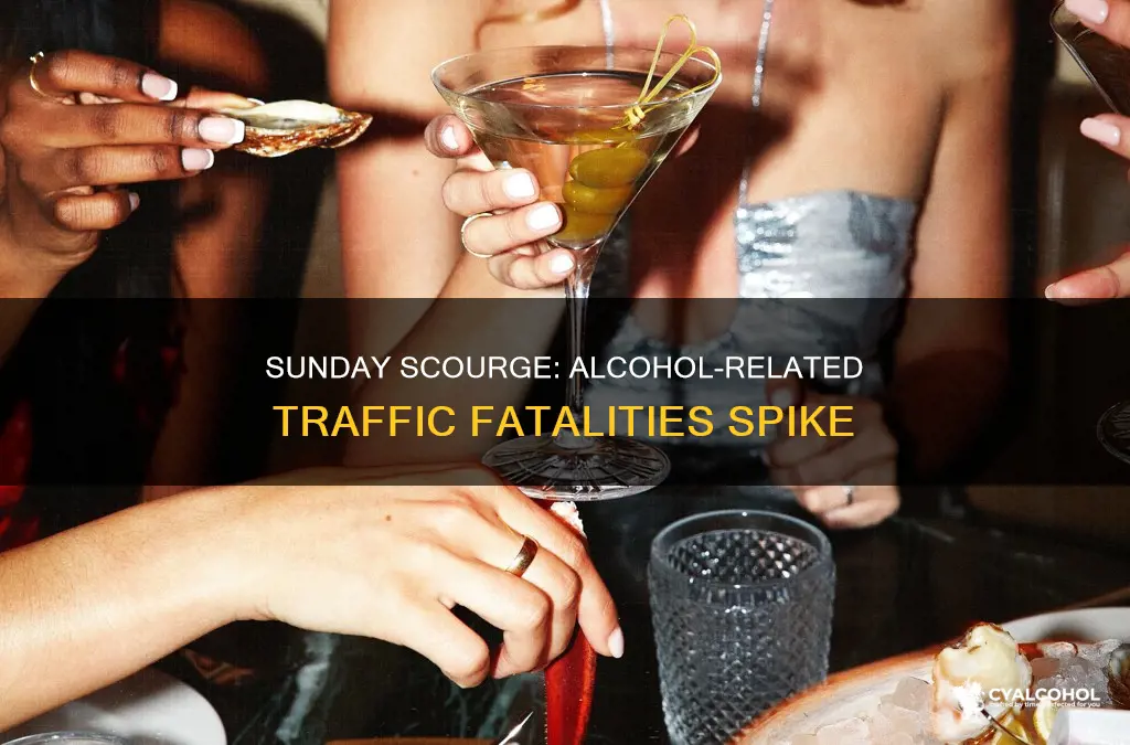 why is alcohol related traffic fatalities is higher on sunday