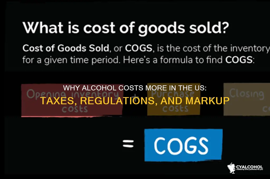 why is alcohol so expensive in the us