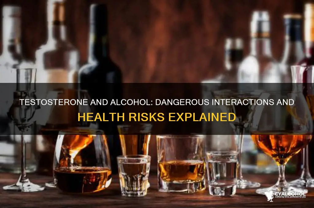 why is alcohol worse if youre on testosterone