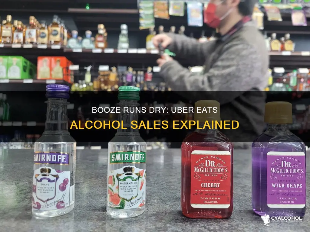 why is all alcohol sold out on uber eats