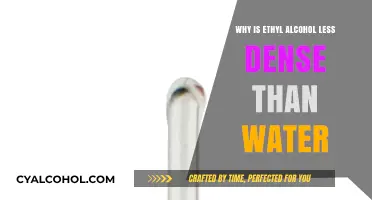 Why Ethyl Alcohol Floats: Density Differences Explained Simply