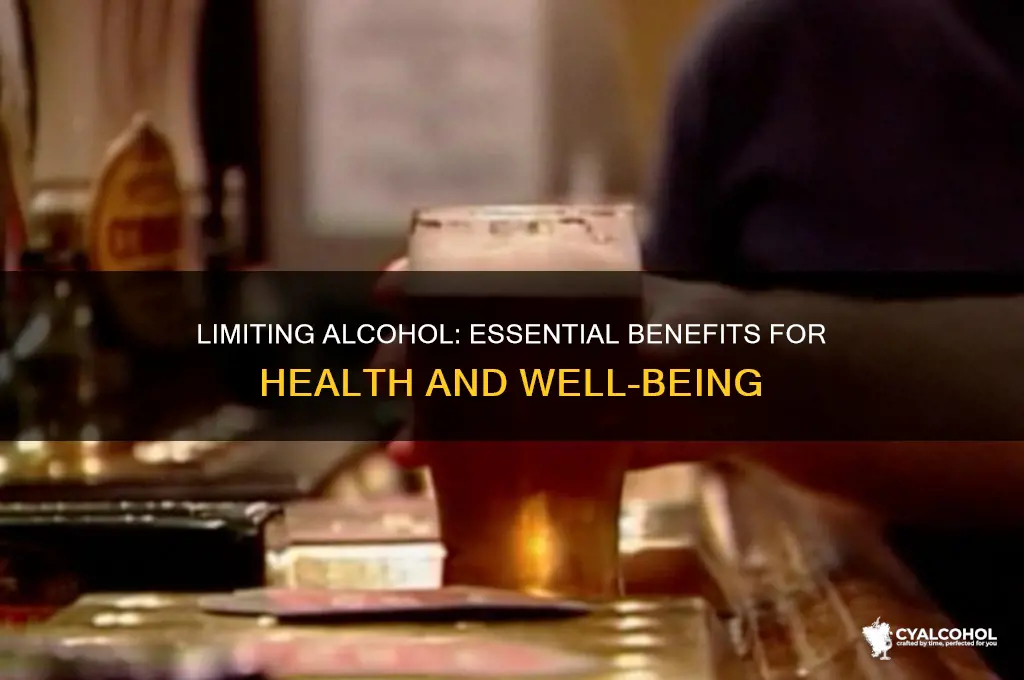 why is it important to limit alcohol consumption