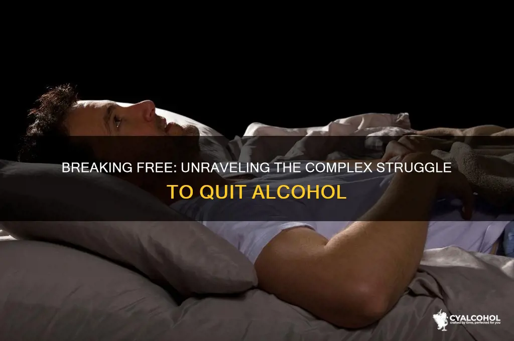 why is it so hard to quit alcohol