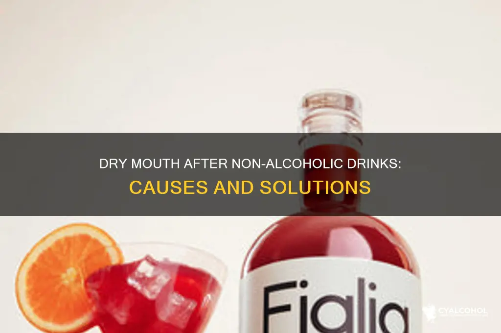 why is my non alcohol mouth dry after