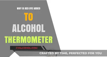 Why Red Dye Enhances Accuracy in Alcohol Thermometers