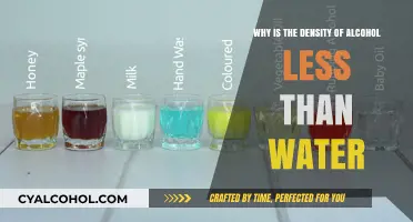 Alcohol's Density: Why It Floats on Water