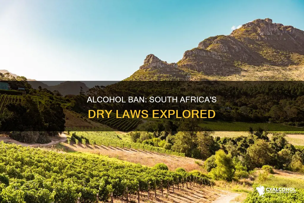 why is the sale of alcohol banned in south africa