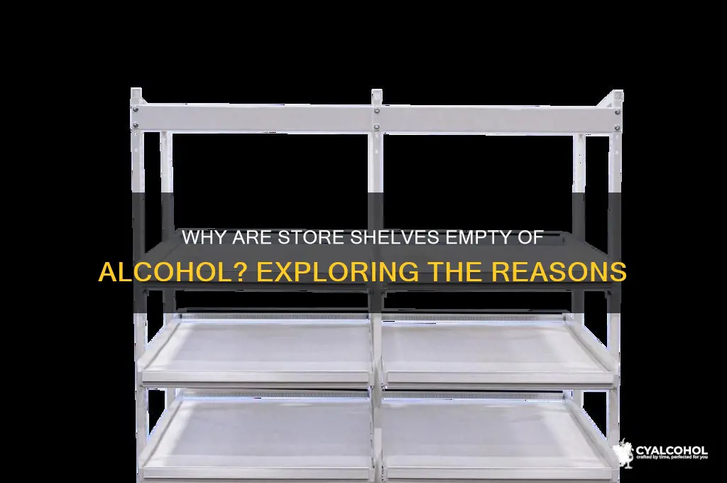 why is there no alcohol in the stores