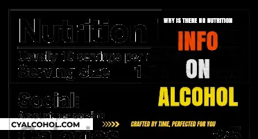Why Alcohol Labels Lack Nutrition Facts: Uncovering the Hidden Truth