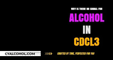Alcohol's Elusive Signal in CDCl3: Why?