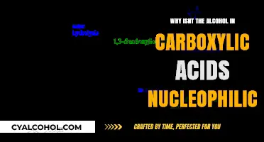 Why Carboxylic Acid Alcohol Groups Lack Nucleophilicity: A Chemical Insight