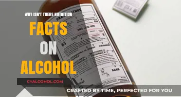 Why Alcohol Labels Lack Nutrition Facts: Uncovering the Hidden Truth