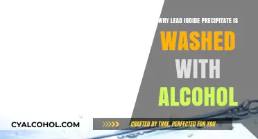 Washing Lead Iodide Precipitate with Alcohol: Purpose and Benefits