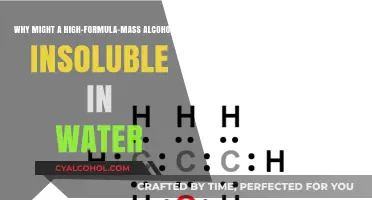 How Alcohol's Formula Mass Affects Solubility