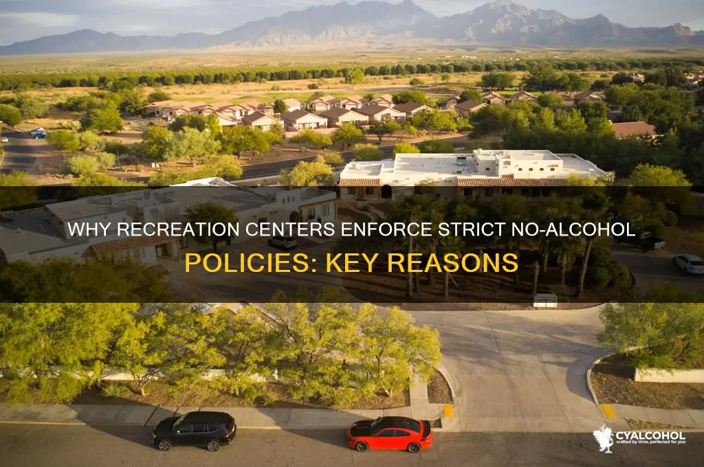 why most recreation centers have no alcohol policy