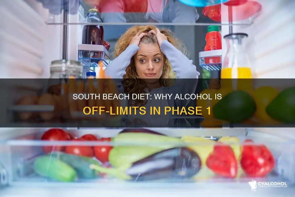 why no alcohol in phase 1 of south beach