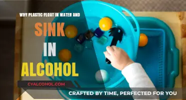 Plastic's buoyancy: Water vs Alcohol