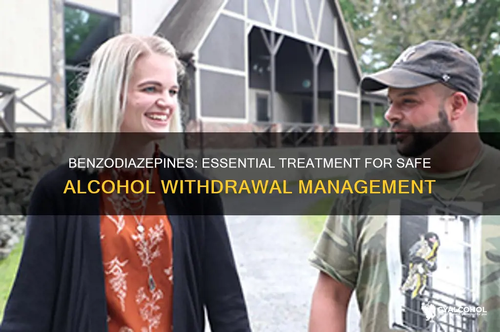 why should benzodiazepines be given for alcohol withdrawal