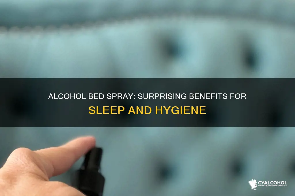 why should i spray my bed with alcohol