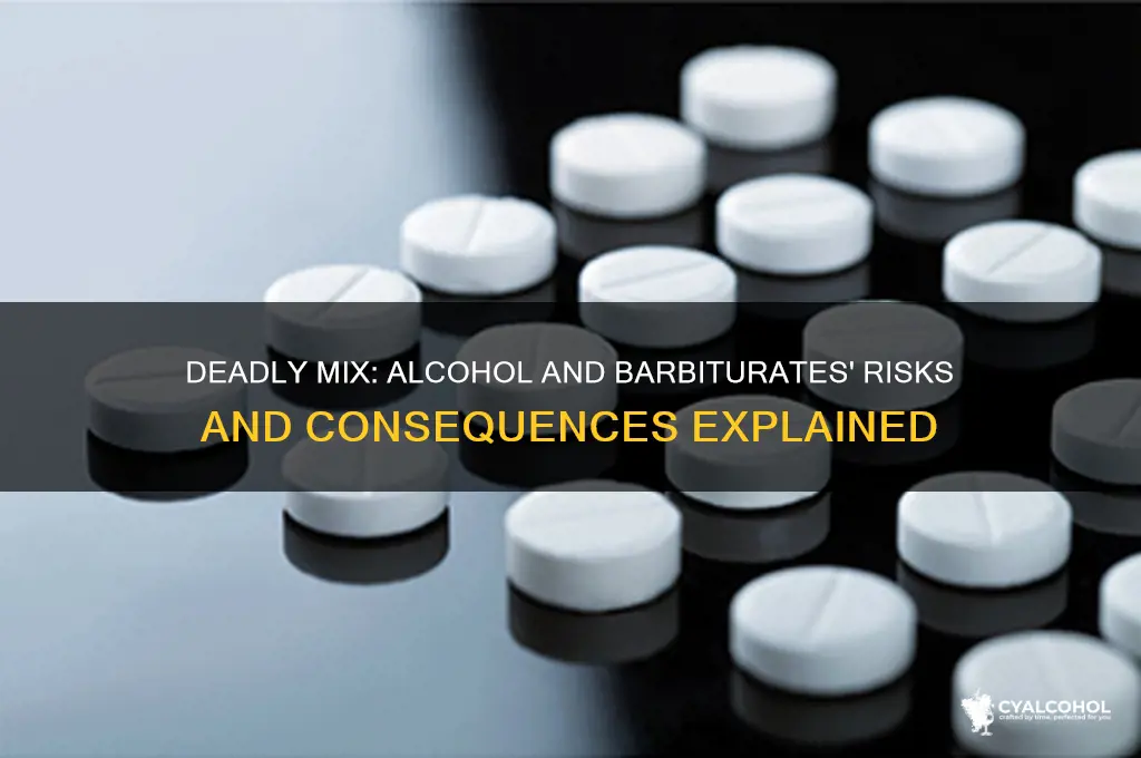 why should you not combine alcohol and barbiturates