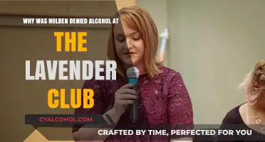 Holden's Alcohol Denial: Lavender Club's Reasoning