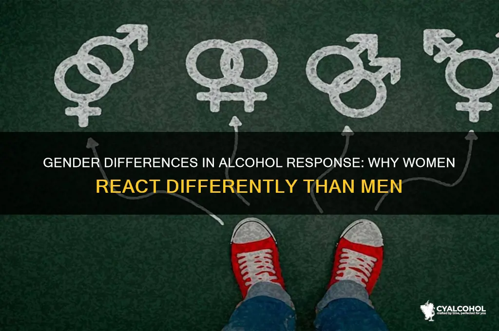 why women resoind differently than men to alcohol