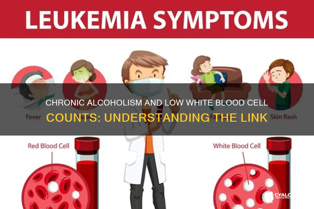 why would a chronic alcoholic have low wbs