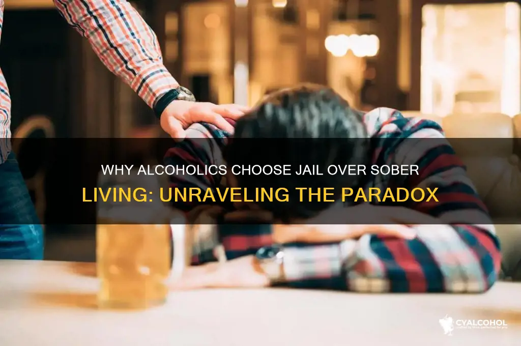 why would alcoholic prefer jail to sober living