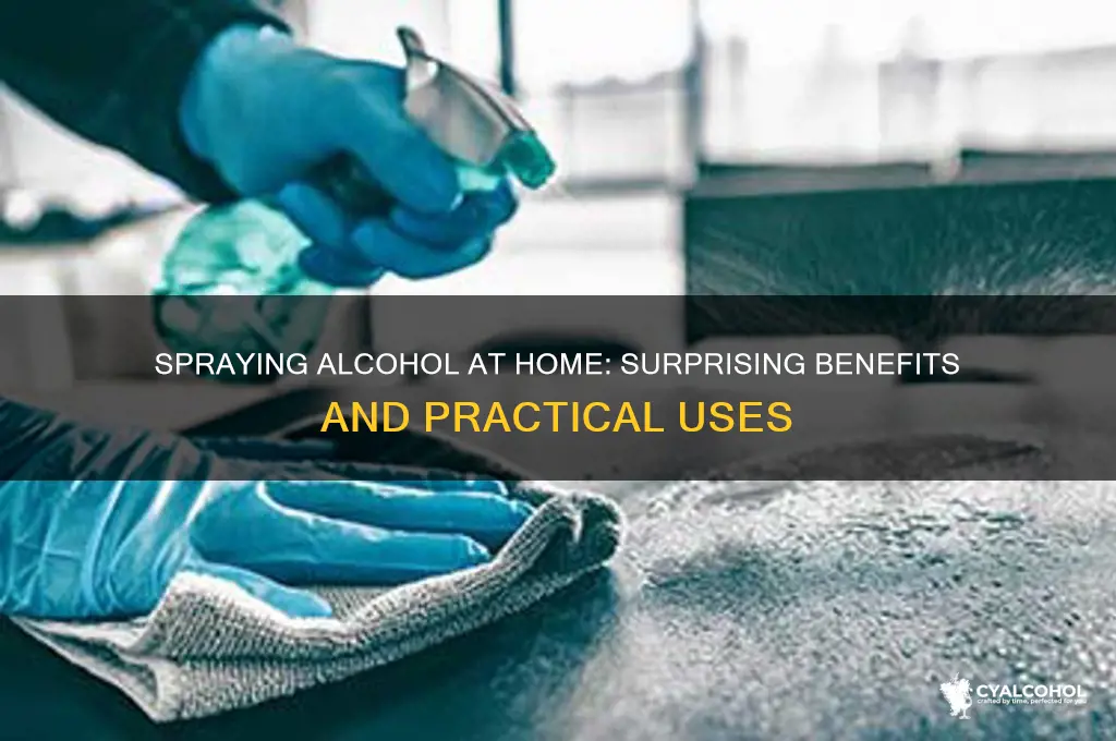 why would you spray alcohol in your house