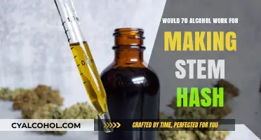 Can 70% Alcohol Effectively Extract Stem Hash? A Detailed Guide