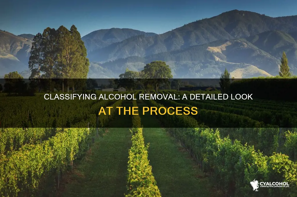 would you clasify this removal of an alcohol